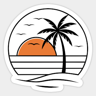 Sunset Sticker